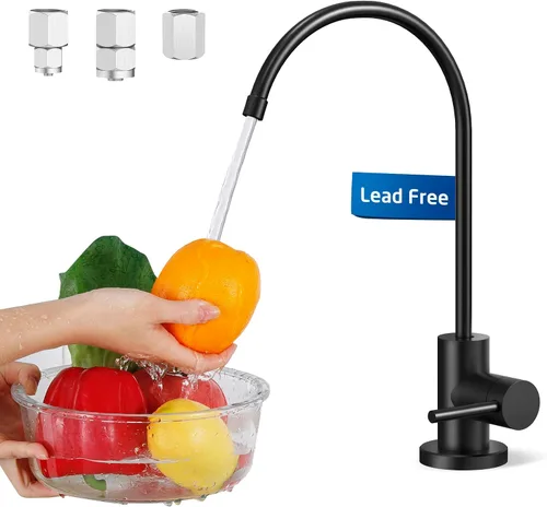 Miniatura 10 de KES Grifo de agua de ósmosis inversa de acero inoxidable 18/8 sin plomo certificado por NSF para fregadero de cocina, grifo de filtro de agua que se