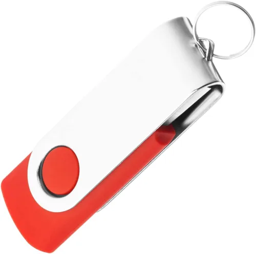 Miniatura 7 de EASTBULL - Unidad flash USB de 1 GB, 1 unidad de pulgar USB 2.0 giratoria USB Stick Memory Stick Metal Thumb Drive (rojo)
