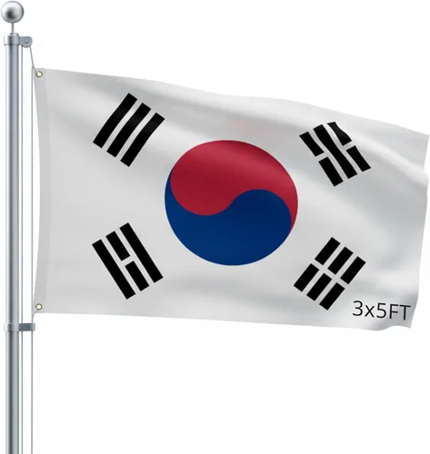 Miniatura 13 de Bandera para exteriores de SSK de poliéster resistente al clima por ambos lados. Tamaño grande: 3 pies por 5 pies, México