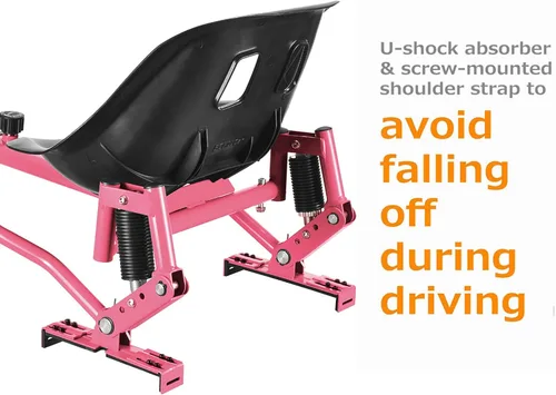Miniatura 9 de Accesorio de asiento para aeropatineta, Go Kart para adultos y niños, accesorios para transformar Go Cart, carritos de hover para scooter de Rosado