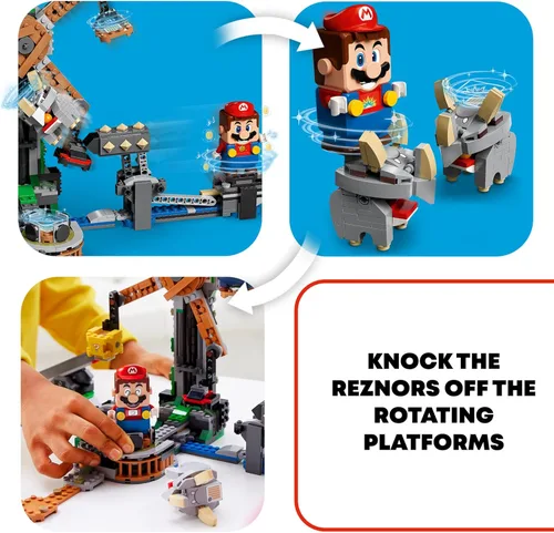 Miniatura 3 de LEGO - Juego de Super Mario Reznor Knockdown Expansion, kit de construcción 71390, juegos coleccionables para niños, 2021 (862 piezas)