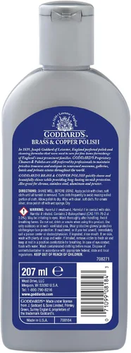 Miniatura 8 de Goddard's Pulidor de cobre y latón, limpiador de cobre y limpiador de latón para un brillo duradero, esmalte de metal para peltre, cromo y más