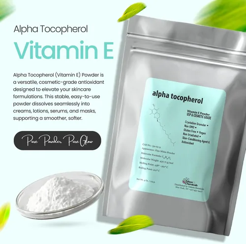 Miniatura 2 de Polvo de vitamina E (1 onza/0.99 oz) de acetato de alfa tocoferilo para el cuidado de la piel DIY grado cosmético 700 UI acetato en polvo