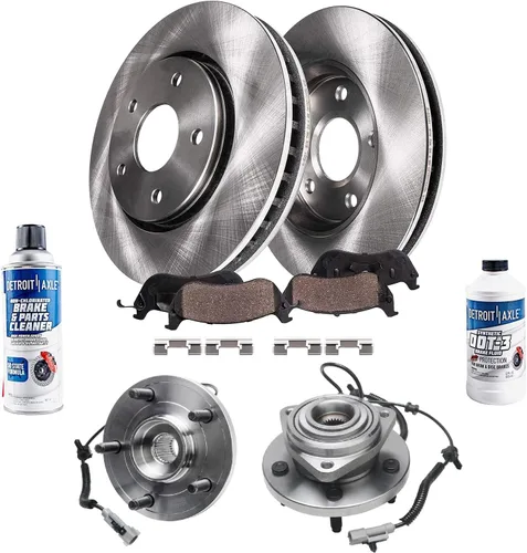 Miniatura 15 de Detroit Axle - 4 rotores de freno para Ford 2012 2013 2014 F-150 Lobo, repuesto de rotores de freno de disco: rotor delantero de 13.78 pulgadas