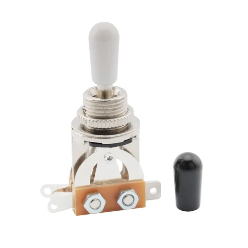 Miniatura 11 de Musiclily Interruptor de palanca métrico de 3 vías para guitarra eléctrica Epiphone Les Paul, parte superior negra con punta negra