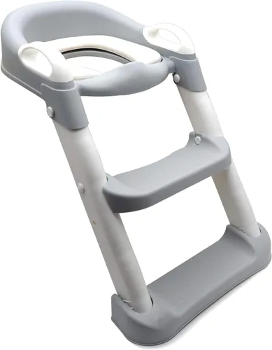 Miniatura 15 de Escalera de asiento de entrenamiento para niños pequeños, silla de inodoro con escalón más ancho, entrenador de baño para niños pequeños Azul