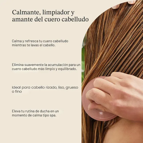 Miniatura 8 de Kitsch Masajeador de cuero cabelludo para el cuidado del cabello - Depurador de cuero cabelludo, cepillo de champú y exfoliante para todo