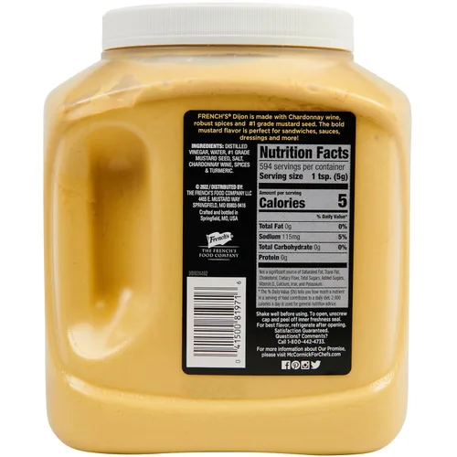 Miniatura 2 de French's Dijon Mostaza, 105 onzas, una botella de 105 onzas de mostaza Dijon con chardonnay, perfecta para crear lados exclusivos y recetas