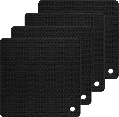 Miniatura 11 de Salvamanteles de silicona para platos calientes, soportes de silicona para ollas de cocina, salvamanteles para cocina, salvamanteles para ollas