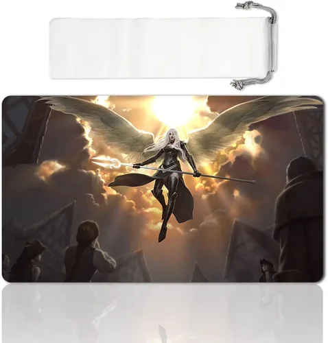 Miniatura 7 de Juego de mesa MTG Playmat Games Tamaño 60X35 cm CCG Compatible para MTG CCG RPG Juego de cartas coleccionables (Ajani Steadfast)