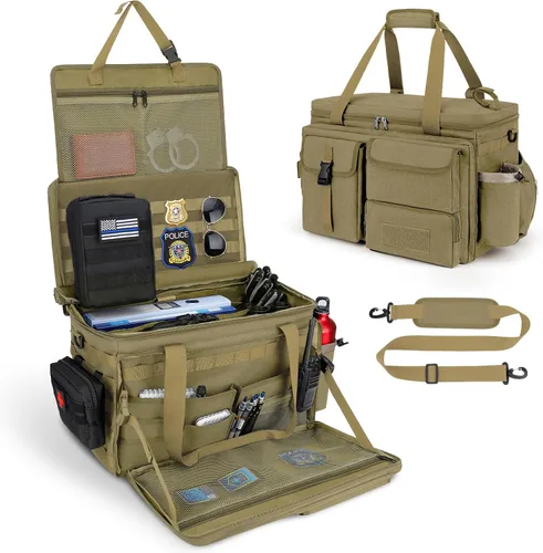 Miniatura 8 de Bolsa de patrulla de policía, bolsa de equipo de aplicación de la ley, bolsa de policía, organizador de asiento delantero del coche, bolsas de deber