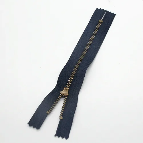 Miniatura 5 de Leekayer Cremallera de latón de 8 pulgadas, cremallera 3# para jeans, cremallera de extremo cerrado para botas, bolsos, mochila, cremallera de Cinta