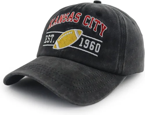 Miniatura 2 de Terojnkl Gorra de béisbol bordada para hombres y mujeres, ajustable, unisex, de algodón, para fanáticos