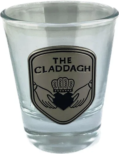 Miniatura 4 de Juego de 3 vasos de chupito, diseño irlandés, adorno celta, arpa, trébol, Slainte Claddagh, Irlanda, artículo de bar, recuerdo, regalo
