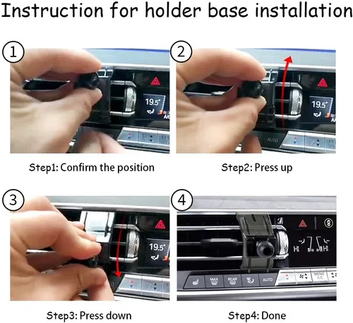 Miniatura 4 de Soporte de teléfono de coche para BMW X5 2019-2023, X6 2020-2023, X7 2019-2022 SUV sDrive40i xDrive40i 50i M50i G05 G07 Accesorios de automóvil
