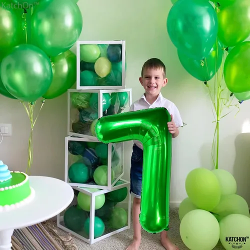 Miniatura 584 de KatchOn, Globo grande azul número 2 de 40 pulgadas Decoraciones de cumpleaños de Baby Shark para niño de 2 años Globo azul número 2 Globo