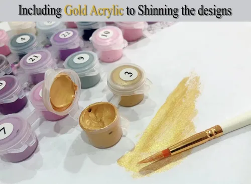 Miniatura 7 de Art Knitting Pintura por números para adultos, principiantes, estudiantes, niños, opción de regalo, pintura acrílica de bricolaje para decoración
