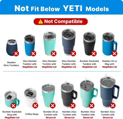 Miniatura 3 de Tapa superior de rosca de repuesto de 20 onzas para taza YETI TraveI con hilos solamente, tapa resistente a derrames para taza de viaje con rosca