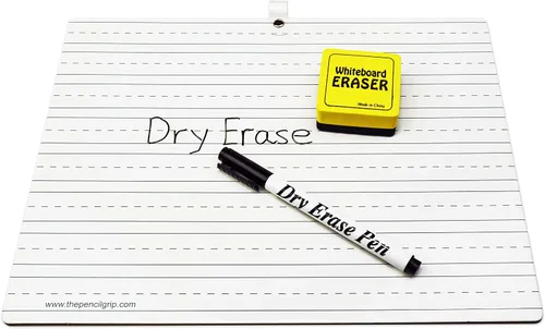 Miniatura 5 de The Pencil Grip Kit de pizarra blanca, kit de pizarra blanca de borrado en seco con bolígrafo negro de borrado en seco y borrador - TPG-388