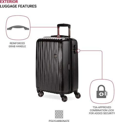 Miniatura 3 de SWISSGEAR 7272 - Maleta rígida y expandible con ruedas giratorias