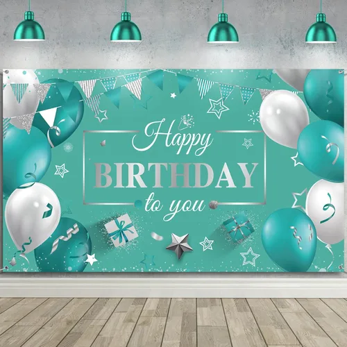 Tatuo - Telón de fondo con decoración de feliz cumpleaños, póster con purpurina para cumpleaños, suministros de fiesta, fondo de fotos para hombres