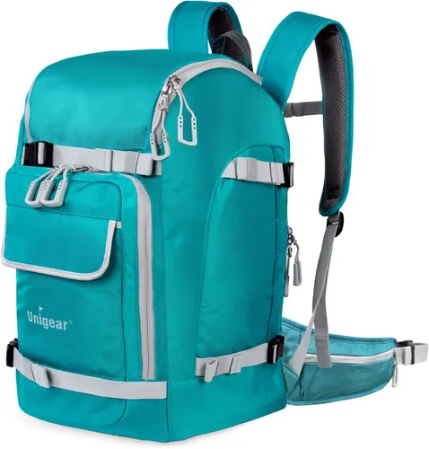 Miniatura 10 de Unigear - Mochila para botas de esquí para casco 50L/70L, lentes de protección, guantes, esquís, snowboard y accesorios Rojo