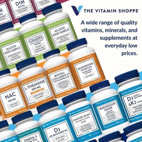 Miniatura 9 de The Vitamin Shoppe Brand Quercetin + C Citrus Free, 1400 mg de vitamina C y 500 mg de quercetina dihidrato, apoyo inmunológico, salud estacional