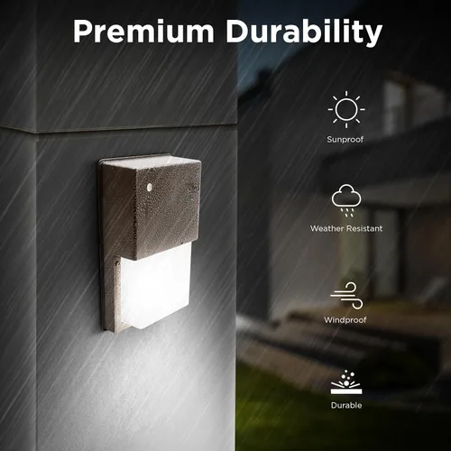 Miniatura 6 de Feit Electric Paquete de luces LED de pared para exteriores de 20 W con fotocélula del atardecer al amanecer, luz de seguridad montada en la pared