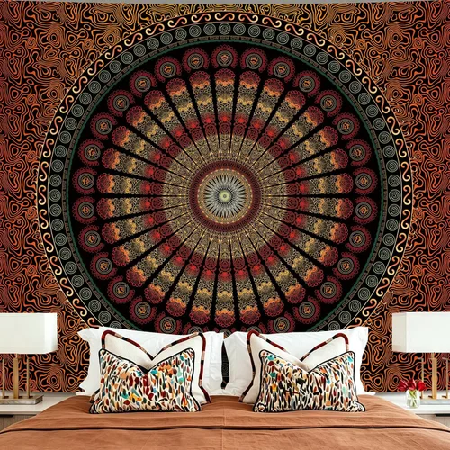 Miniatura 11 de Apdidl Tapiz Verde del Árbol de la Vida para Dormitorio, Colgante de Pared de Árbol Natural Estético, Tapices Bohemios Hippie Arte de Pared, Manta