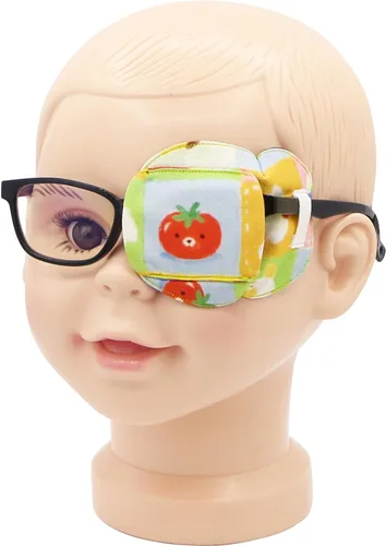 Miniatura 12 de Astropic Parche para ojos de algodón y seda 3D para niños, parche de ojos para niñas para gafas Parche médico para niños con ojo perezoso
