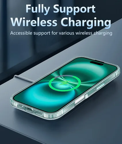 Miniatura 246 de FNTCASE Funda para iPhone 13 Pro-Max: Fundas magnéticas transparentes compatibles con Magsafe Slim anti amarillamiento protección contra caídas