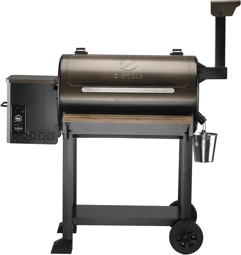 Miniatura 10 de Z GRILLS Parrilla Ahumadora Eléctrica de Pellets de Madera con Controlador PID 3.0, Temperatura Máxima de 450 °F, Parrilla y Ahumador 8 en 1