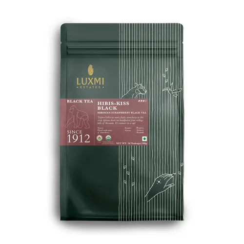Miniatura 12 de Luxmi Estates African Rose - Té de rosa orgánico de hibisco (25 bolsas de té), sin cafeína, para desintoxicación, limpieza y digestión, con té