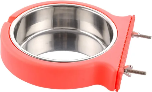 Miniatura 13 de Cuenco extraíble de acero inoxidable para perros, comedero de alimentos y agua, taza para gatos, cachorros, pájaros, mascotas (grande, azul)