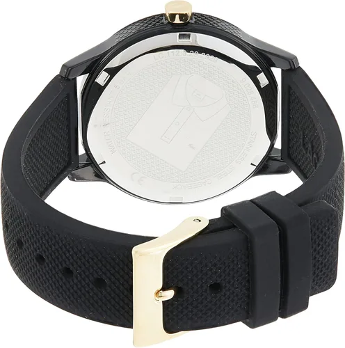 Miniatura 2 de Lacoste 2001064 - Correa de silicona negra para mujer 12 12 pulgadas esfera negra