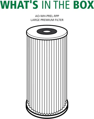 Miniatura 4 de AO Smith - Cartucho de repuesto de filtro de agua de sedimentos de 40 micrones, certificado NSF/ANSI 42, para sistemas de filtración de toda