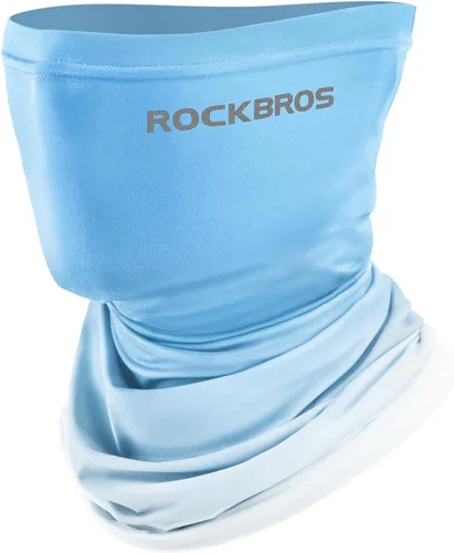 Miniatura 10 de ROCKBROS Polaina refrescante para el cuello, máscara facial, bufanda de pesca, cubierta facial para hombres y mujeres