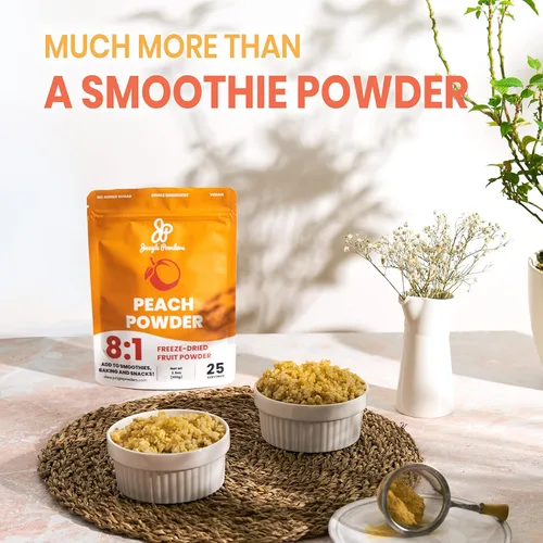 Miniatura 2 de Jungle Powders Paquete de polvo de melocotón y arándano silvestre extracto liofilizado para batidos, hornear, saborizar, cocinar, sin OMG, aditivos
