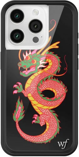 Miniatura 16 de Wildflower - Fundas compatibles con Apple iPhone 15 Pro Protector de goma negro, certificado de prueba de caída de 4 pies, propiedad de mujeres