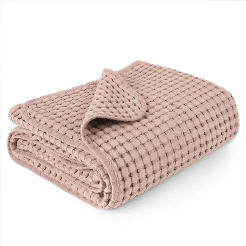 Miniatura 14 de Konssy Manta de Bebé de Gofre - Suave y Acogedora Manta de Arrullo para Guardería, Manta Ligera para Niños Pequeños para Niños y Niñas, Ideal