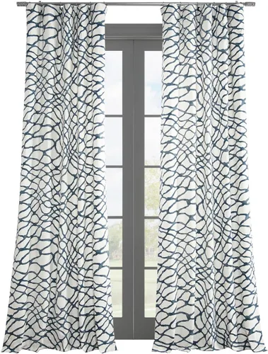 Miniatura 35 de HPD Half Price Drapes Cortinas florales de algodón de lujo con estampado de 84 pulgadas de largo (1 panel), modernas cortinas de oscurecimiento