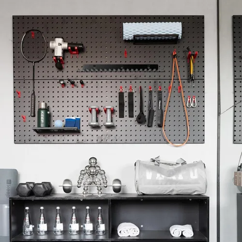Miniatura 6 de 19 ranuras para colgar cables y organizador de pared, soporte para cables, organizador de cables, almacenamiento de estudio, ranuras de ancho de 5.5