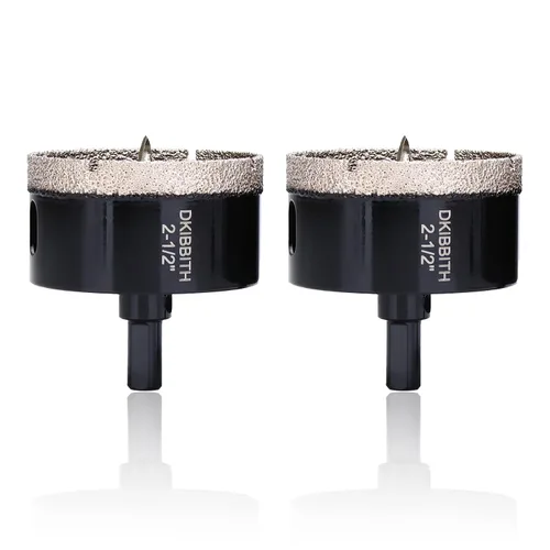 Miniatura 8 de DKIBBITH Juego de brocas de diamante de 5/8" con broca piloto - Paquete de 2 brocas de diamante de 5/8" con punta de diamante para agujeros
