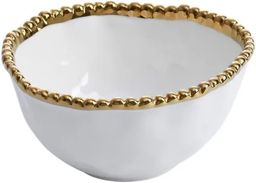 Miniatura 14 de Pampa Bay Tazón pequeño de porcelana (dorado)