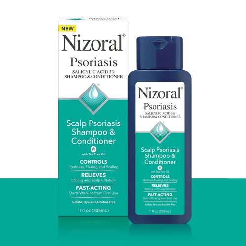 Miniatura 3 de Nizoral Psoriasis champú y acondicionador 11 fl oz, psoriasis cuero cabelludo 2-en 1 champú y acondicionador