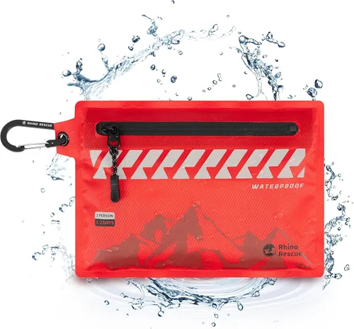 Miniatura 8 de RHINO RESCUE Kit de primeros auxilios pequeño ultraligero resistente al agua Kit médico para senderismo, mochileros, ciclismo, viajes, vehículos