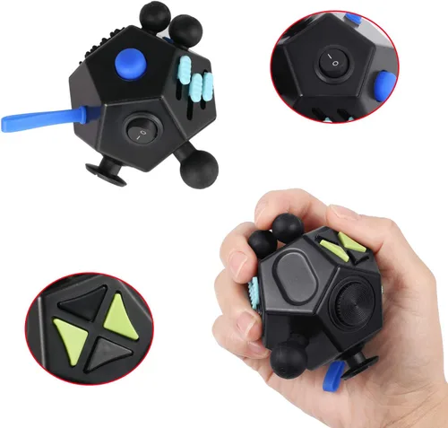 Miniatura 3 de Fidget Dodecágono – Cubo de juguetes antiestrés de 12 lados que alivia el estrés y la ansiedad, antidepresión, juguete de viaje, relleno de calcetín