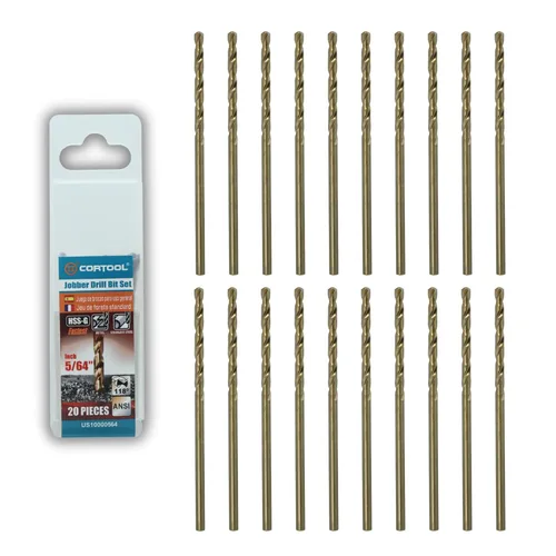 Miniatura 20 de Juego de brocas de cobalto de 1/2 pulgada (6 piezas), juego de brocas de metal M35 HSS de longitud de trabajo para metal duro, acero inoxidable