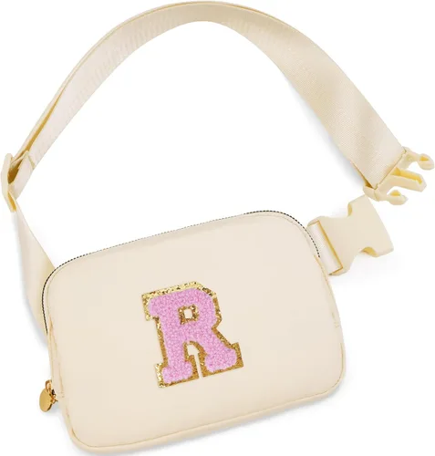 Miniatura 118 de Bolsa de cinturón para niñas y mujeres, bolsas cruzadas, riñonera, riñonera personalizada, Negro, Small