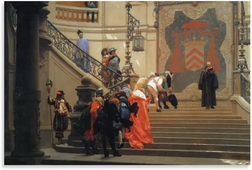 Miniatura 8 de L Eminence Grise-Jean Leon Gerome Picture Print Canvas Poster Wall Paint Art Posters Decor Modern Home Artworks 12x18inch(30x45cm)